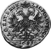 Germany 6 Batzen (24 Kreuzer) 1681 KM# 181.2 Constance Free City coin reverse