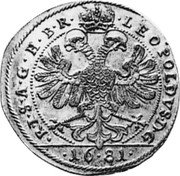 Germany 6 Batzen (24 Kreuzer) 1681 KM# 181.1 Constance Free City coin reverse