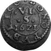 Germany 6 Scherf (3 Pfennig) 16Z1 KM# 29 Erfurt City State Regular Coinage coin reverse