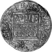 Germany 8 Albus 1641 KM# 344 Free City (Köln) / Regular Coinage coin obverse