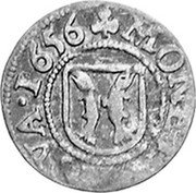 Germany 8 Heller (1/120 Thaler) 1656 KM# 5 Abbey / Regular Coinage coin obverse Germany 8 Heller (1/120 Thaler) 1656 KM# 5 Abbey / Regular Coinage coin obverse