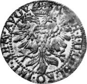 Germany Schilling (6 Stüber) KM# 70 East Friesland Countship / Regular Coinage coin reverse