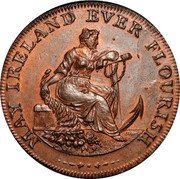 Ireland 1/2 Penny (Dublin. Talbort Fyan) MAY IRELAND EVER FLOURISH coin obverse Ireland 1/2 Penny (Dublin. Talbort Fyan) MAY IRELAND EVER FLOURISH coin obverse