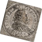 Austria 1/2 Thaler Ferdinand II Graz. Klippe 1634  FERDINANDVS II D G ROM IMP S A GER H BO REX 1634 coin obverse Austria 1/2 Thaler Ferdinand II Graz. Klippe 1634  FERDINANDVS II D G ROM IMP S A GER H BO REX 1634 coin obverse