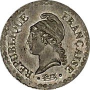France 1 Centime (Head of Liberty Pattern) RÉPUBLIQUE FRANÇAISE coin obverse