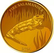 Samoa 1 Dollar (Fire Salamander) FIRE SALAMANDER 2024 coin reverse