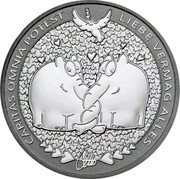 Tuvalu 1 Dollar (Ottifants) CARITAS OMNIA POTEST LIEBE VERMAG ALLES coin reverse Tuvalu 1 Dollar (Ottifants) CARITAS OMNIA POTEST LIEBE VERMAG ALLES coin reverse