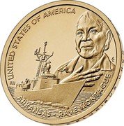 USA 1 Dollar (Raye Montague) UNITED STATES OF AMERICA EH EC ARKANSAS RAYE MONTAGUE coin reverse