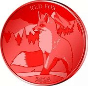 Samoa 1 Dollar (Red Fox) RED FOX 2024 coin reverse