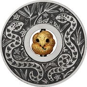 Tuvalu 1 Dollar Year of the Snake Rotating Charm 2025 P NM P 2025 coin reverse Tuvalu 1 Dollar Year of the Snake Rotating Charm 2025 P NM P 2025 coin reverse