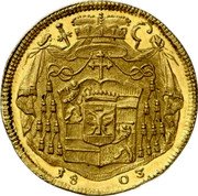 Austria 1 Ducat Hieronymus von Colloredo 1803 KM# 486 18 03 coin reverse Austria 1 Ducat Hieronymus von Colloredo 1803 KM# 486 18 03 coin reverse