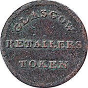 UK One Farthing (Glasgow Retailers Token) GLASGOW RETAILERS TOKEN coin obverse UK One Farthing (Glasgow Retailers Token) GLASGOW RETAILERS TOKEN coin obverse
