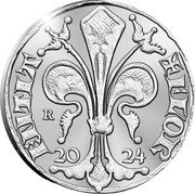 Netherlands 1 Florin Official Restrike. Florin d’oro 1254. 770 Years of Marco Polo 2024 ☤ raven Proof R 20 24 FLOR ENTIĀ coin reverse Netherlands 1 Florin Official Restrike. Florin d’oro 1254. 770 Years of Marco Polo 2024 ☤ raven Proof R 20 24 FLOR ENTIĀ coin reverse