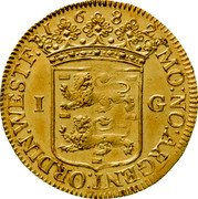 Netherlands 1 Gulden (Pattern. 3 Ducat Weight) KM# Pn9 1682 MO NO ARGENT ORDIN WESTF 1 G coin obverse Netherlands 1 Gulden (Pattern. 3 Ducat Weight) KM# Pn9 1682 MO NO ARGENT ORDIN WESTF 1 G coin obverse