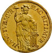 Netherlands 1 Gulden (Pattern. 3 Ducat Weight) KM# Pn9 HAC NITIMVR HANC TVEMVR coin reverse Netherlands 1 Gulden (Pattern. 3 Ducat Weight) KM# Pn9 HAC NITIMVR HANC TVEMVR coin reverse