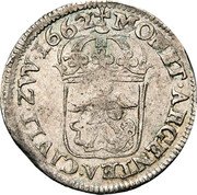 Netherlands 1 Luigino (Imitation of Dombes) MONET ARGENTEA CIVIT ZW 1662 coin reverse Netherlands 1 Luigino (Imitation of Dombes) MONET ARGENTEA CIVIT ZW 1662 coin reverse