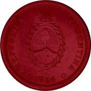 Argentina 1 Peso (Pattern. Liberty) KM# Pn47 REPUBLICA ARGENTINA 1936 coin obverse Argentina 1 Peso (Pattern. Liberty) KM# Pn47 REPUBLICA ARGENTINA 1936 coin obverse