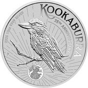 Australia 10 Dollars Australian Kookaburra 35th Anniversary. Privy Mark 2025 Bullion KOOKABURRA 35TH ANNIVERSARY 2025 10 OZ 9999 SILVER P SR coin reverse Australia 10 Dollars Australian Kookaburra 35th Anniversary. Privy Mark 2025 Bullion KOOKABURRA 35TH ANNIVERSARY 2025 10 OZ 9999 SILVER P SR coin reverse