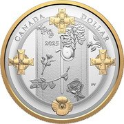 Canada Dollar Tomb of the Unknown Soldier 25th Anniversary. Gilt 2025 Only in set PY 2025 CANADA DOLLAR coin reverse Canada Dollar Tomb of the Unknown Soldier 25th Anniversary. Gilt 2025 Only in set PY 2025 CANADA DOLLAR coin reverse