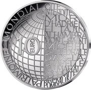 France 10 Euro (Colosseum. Historic centre of Rome) PATRIMONIE ️MONDIAL 10 EURO ... coin reverse France 10 Euro (Colosseum. Historic centre of Rome) PATRIMONIE ️MONDIAL 10 EURO ... coin reverse