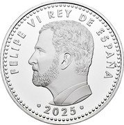 Spain 10 Euro (Spanish Olympic Team. Winter Olympic Games Cortina 2026) FELIPE VI REY DE ESPAÑA coin obverse Spain 10 Euro (Spanish Olympic Team. Winter Olympic Games Cortina 2026) FELIPE VI REY DE ESPAÑA coin obverse
