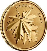 Canada 100 Dollars (Gleaming Maple Leaves) MG CANADA 2025 coin reverse Canada 100 Dollars (Gleaming Maple Leaves) MG CANADA 2025 coin reverse