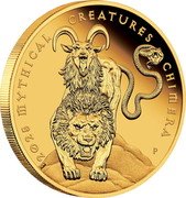 Australia 100 Dollars (Mythical Creatures. Chimera) 2025 MYTHICAL CREATURES CHIMERA NM P coin reverse