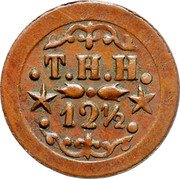 USA 12-1/2 Cents (Kahului and Wailuku Railroad) T.H.H. 12 1/2 coin obverse