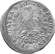 Germany 15 Kreuzer (1/4 Gulden) 1676 KM# 31 Fugger-Babenhausen / Countship / Regular Coinage coin reverse