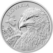 Niue 2 Dollars (Golden Eagle. Bullion) SLOVAKIA 1 OZ AG 999 ♛Čᴍ MH coin reverse