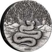 Australia 2 Dollars (Year of the Snake. Antique) 2025 P SR coin reverse