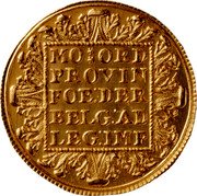 Netherlands 2 Ducats (Square on Flower) MO:ORD PROVIN FOE:DER BELG:AD LEG:IMP coin reverse Netherlands 2 Ducats (Square on Flower) MO:ORD PROVIN FOE:DER BELG:AD LEG:IMP coin reverse