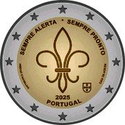 Portugal 2 Euro (Always Alert. Always Ready) SEMPRE ALBERTA SEMPRE PRONTO 2025 PEDRO CARVALLHO PORTUGAL CASA DA MOEDA coin obverse Portugal 2 Euro (Always Alert. Always Ready) SEMPRE ALBERTA SEMPRE PRONTO 2025 PEDRO CARVALLHO PORTUGAL CASA DA MOEDA coin obverse