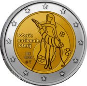 Belgium 2 Euro (National Lottery Belgium) BE 2025 LOTERIE NATIONALE LOTERIJ coin obverse Belgium 2 Euro (National Lottery Belgium) BE 2025 LOTERIE NATIONALE LOTERIJ coin obverse