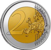 Belgium 2 Euro (National Lottery Belgium) 2 EURO LL coin reverse Belgium 2 Euro (National Lottery Belgium) 2 EURO LL coin reverse