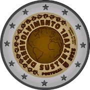 Portugal 2 Euro (Sustainable Development) DESENVOLVIMENTO SUSTENTÁVEL PORTUGAL 2025 CASA DA MOEDA CAROLINA LADEIRA coin obverse Portugal 2 Euro (Sustainable Development) DESENVOLVIMENTO SUSTENTÁVEL PORTUGAL 2025 CASA DA MOEDA CAROLINA LADEIRA coin obverse