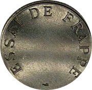 France 2 Francs (Test Strike for the 2 Franc Semeuse) ESSAI DE FRAPPE coin reverse