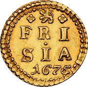 Netherlands 2 Stuivers (Province of Friesland. Non-circulating Coin) KM# Pn13 FRI SIA 1675 coin obverse Netherlands 2 Stuivers (Province of Friesland. Non-circulating Coin) KM# Pn13 FRI SIA 1675 coin obverse