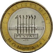 France 20 Francs (Trial Strike) ETABLISSEMENT MONETAIRE PESSAC coin obverse France 20 Francs (Trial Strike) ETABLISSEMENT MONETAIRE PESSAC coin obverse