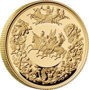 UK 200 Pounds (Great Engravers. Benedetto Pistrucci. The Waterloo Medal Victory)  coin reverse UK 200 Pounds (Great Engravers. Benedetto Pistrucci. The Waterloo Medal Victory)  coin reverse