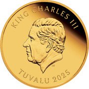 Tuvalu 30 Dollars (Year of the Snake. Baby Snake. Prosperity) KING CHARLES III JC TUVALU coin obverse Tuvalu 30 Dollars (Year of the Snake. Baby Snake. Prosperity) KING CHARLES III JC TUVALU coin obverse