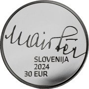 Slovenia 30 Euro (150th Anniversary of the Birth of Rudolf Maister) SLOVENIJA 2024 30 EUR MAISTER coin obverse Slovenia 30 Euro (150th Anniversary of the Birth of Rudolf Maister) SLOVENIJA 2024 30 EUR MAISTER coin obverse