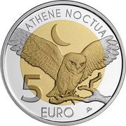 Luxembourg 5 Euro (Athene Noctua) CP ATHENE NOCTUA 5 EURO coin reverse Luxembourg 5 Euro (Athene Noctua) CP ATHENE NOCTUA 5 EURO coin reverse