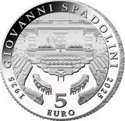 Italy 5 Euro (Giovanni Spadolini. 100 Years Since the Birth) 5 EURO 1925 GIOVANNI SPADOLINI 2025 coin reverse Italy 5 Euro (Giovanni Spadolini. 100 Years Since the Birth) 5 EURO 1925 GIOVANNI SPADOLINI 2025 coin reverse