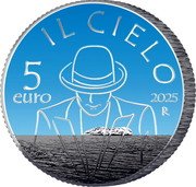 Italy 5 Euro (Il Cielo by Renato Zero) IL CIELO 2025 R 5 EURO coin reverse Italy 5 Euro (Il Cielo by Renato Zero) IL CIELO 2025 R 5 EURO coin reverse