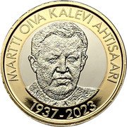 Finland 5 Euro Martti Ahtisaari 2024  MARTTI OIVA KALEVI AHTISAARI 1937 - 2023 coin reverse