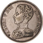 France 5 Francs Henri V 1831 HENRI V ROI DE FRANCE coin obverse France 5 Francs Henri V 1831 HENRI V ROI DE FRANCE coin obverse