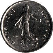 France 5 Francs (Semeuse Essai) REPUBLIQUE FRANÇAISE O.ROTY coin obverse France 5 Francs (Semeuse Essai) REPUBLIQUE FRANÇAISE O.ROTY coin obverse
