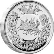UK 5 Pounds (Great Engravers. Benedetto Pistrucci. The Waterloo Medal Victory)  coin reverse UK 5 Pounds (Great Engravers. Benedetto Pistrucci. The Waterloo Medal Victory)  coin reverse