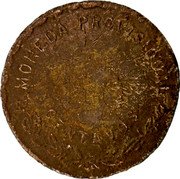 Mexico 50 Centavos (Provisional Government. Long Pointed Truncation) MONEDA PROVISIONAL 50 CENTAVOS coin reverse Mexico 50 Centavos (Provisional Government. Long Pointed Truncation) MONEDA PROVISIONAL 50 CENTAVOS coin reverse